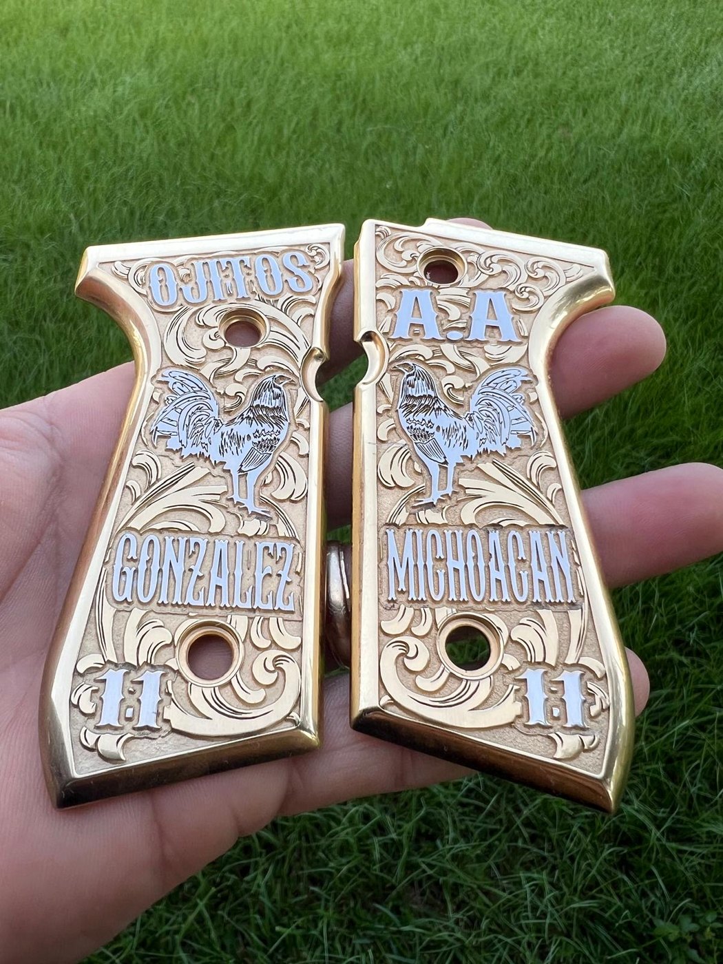 Custom engraved grip example 3