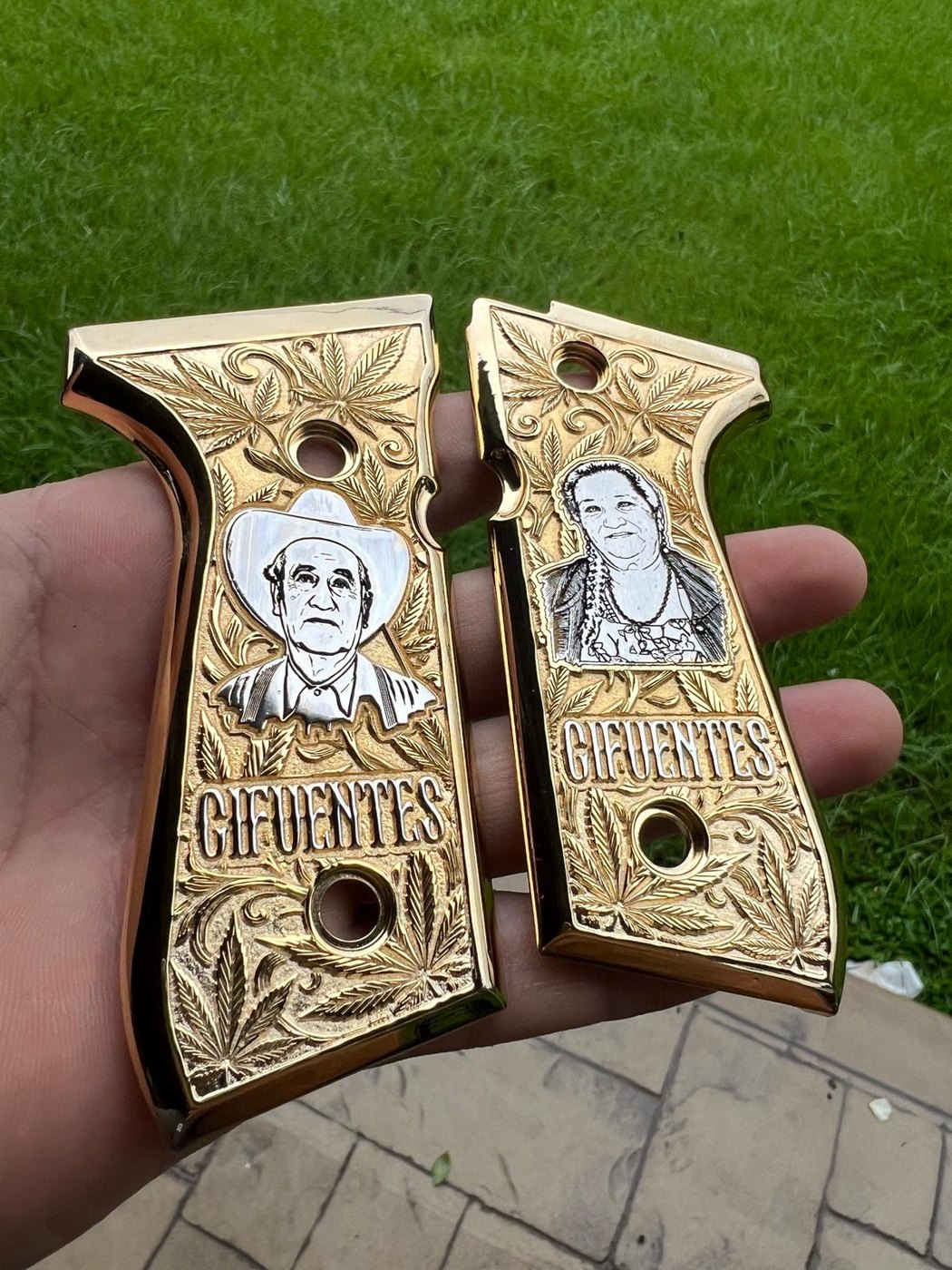 Custom engraved grip example 9