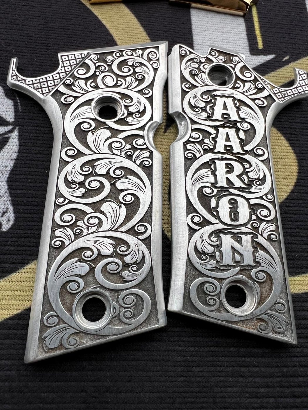 Custom engraved grip example 17